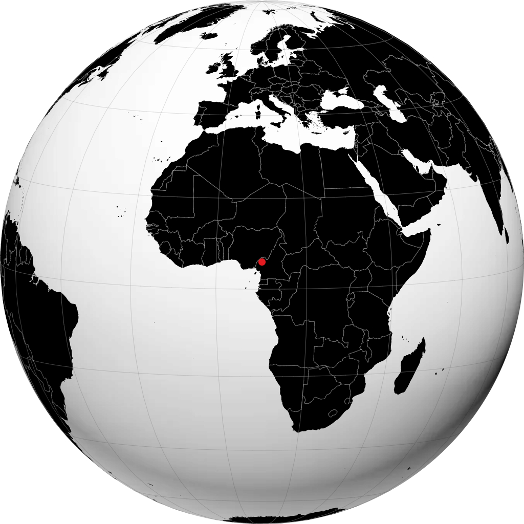 Bamenda sur le globe