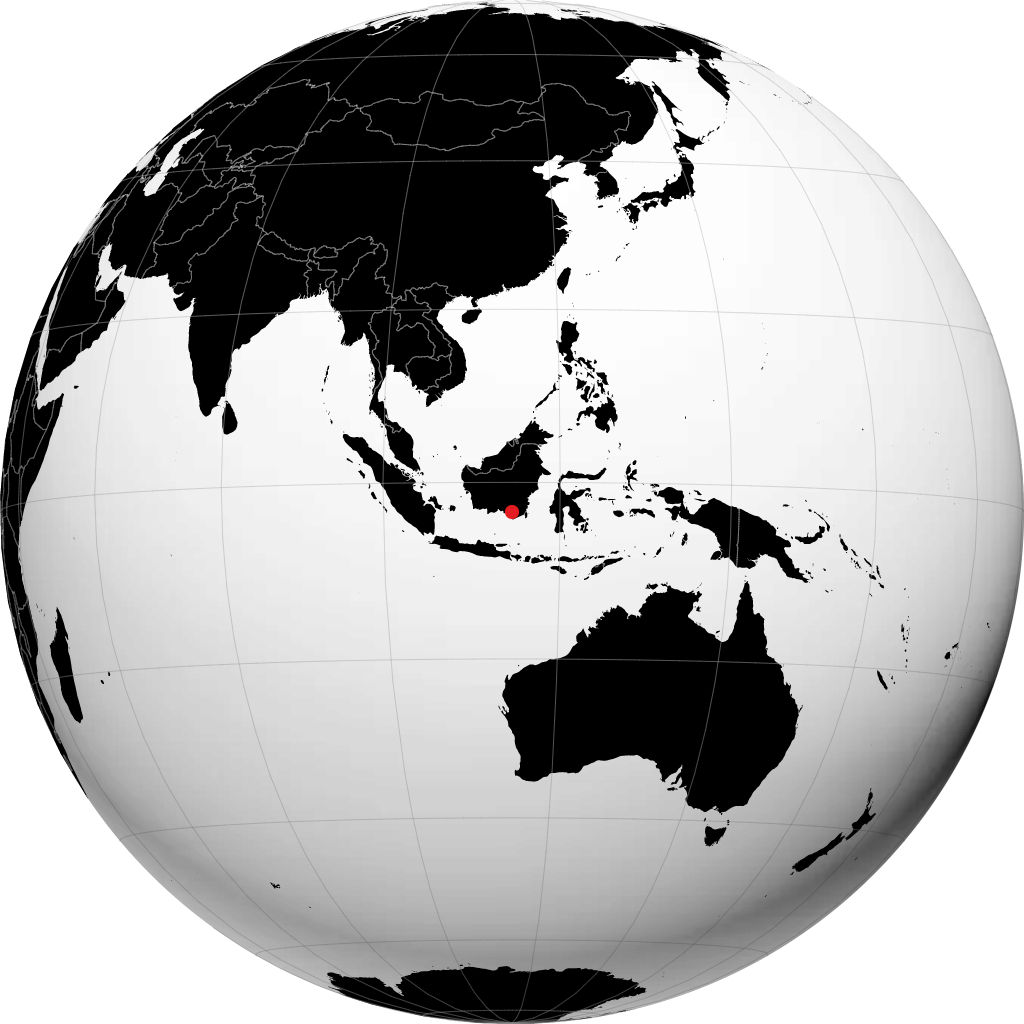 Banjarmasin sur le globe