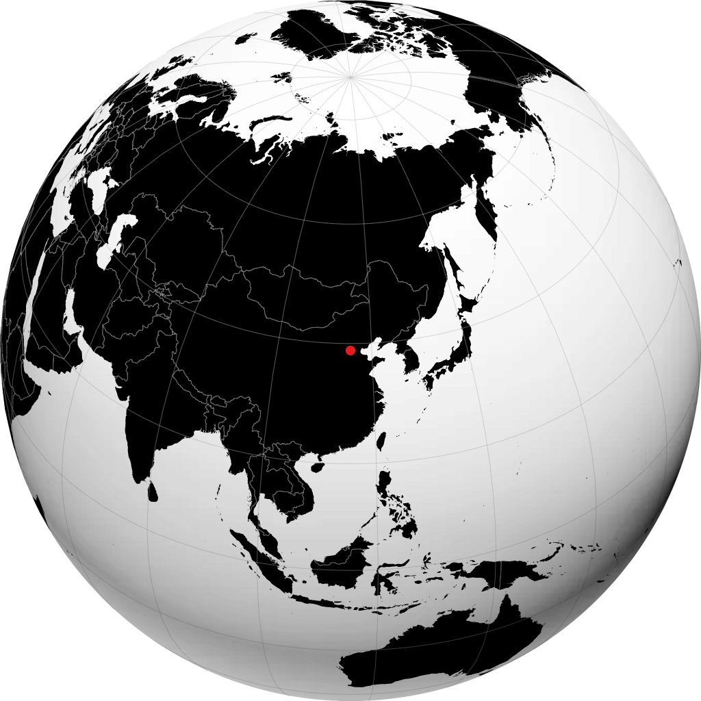 Baoding sur le globe