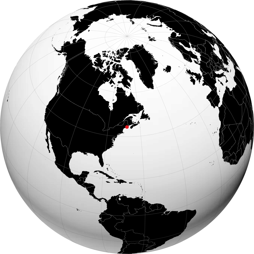 Bar Harbor sur le globe