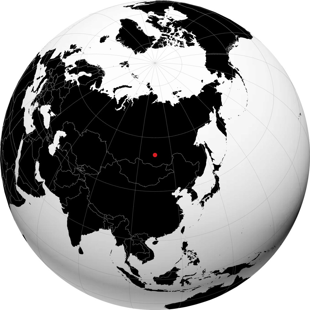 Barguzin sur le globe