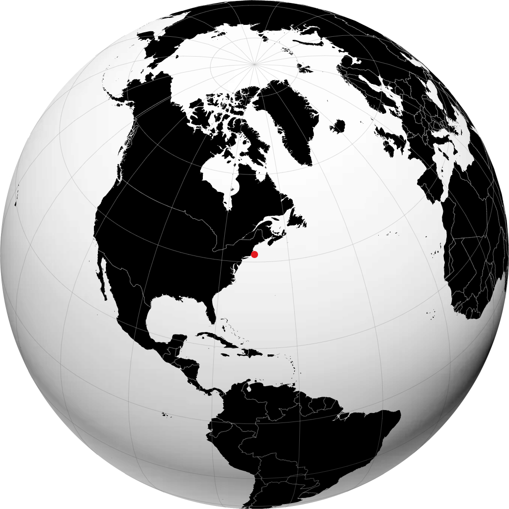 Barnstable sur le globe