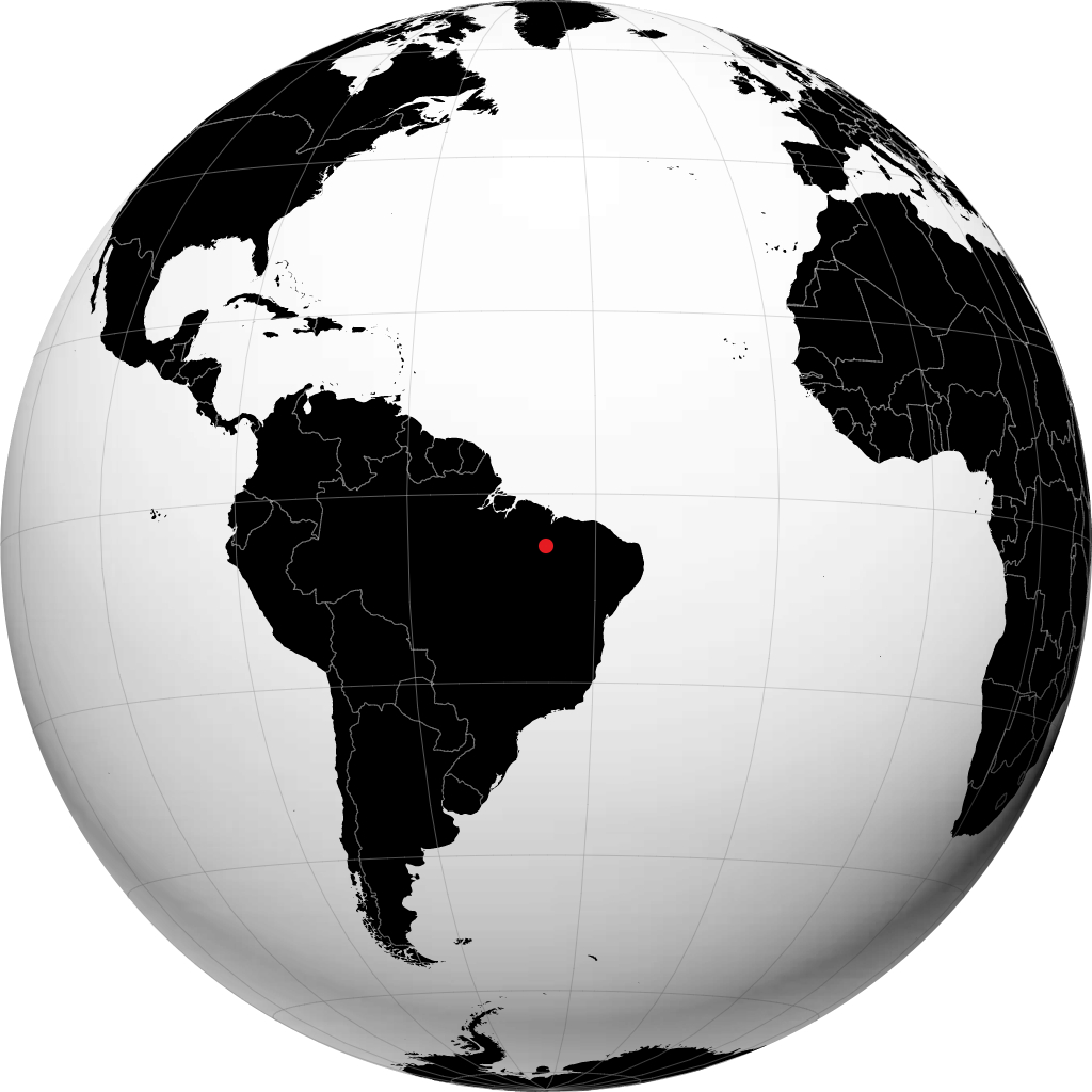 Barra do Corda sur le globe