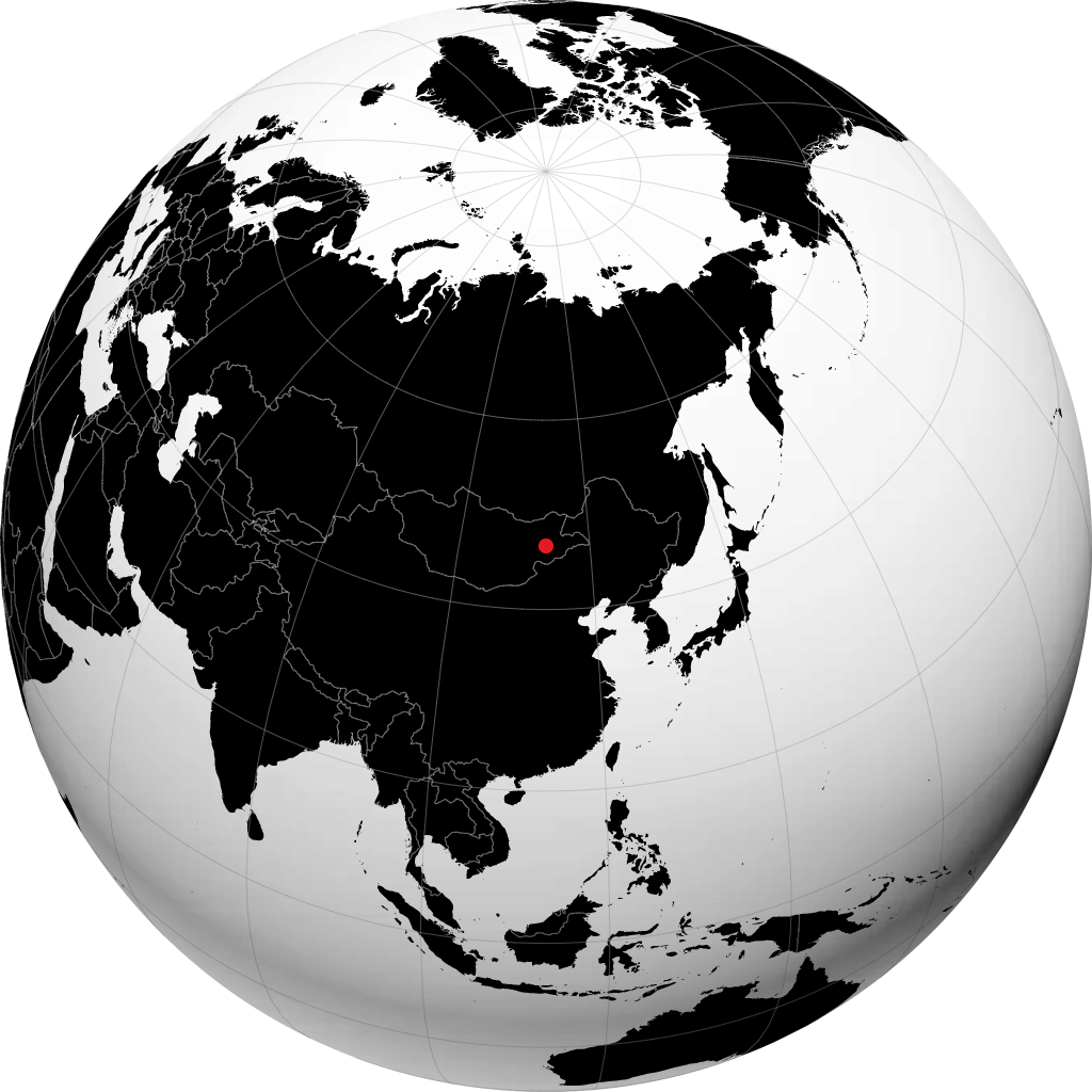 Baruun-Urt sur le globe