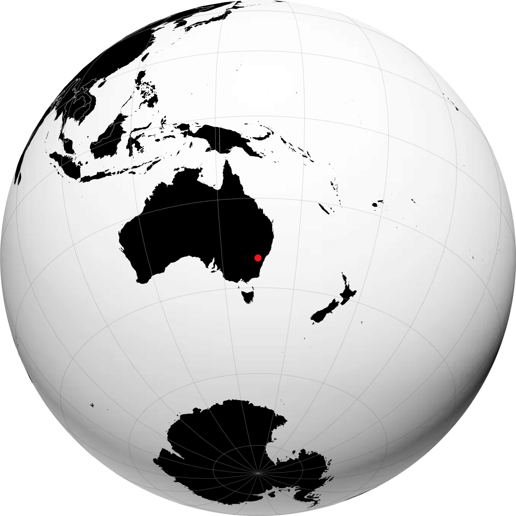 Bathurst sur le globe