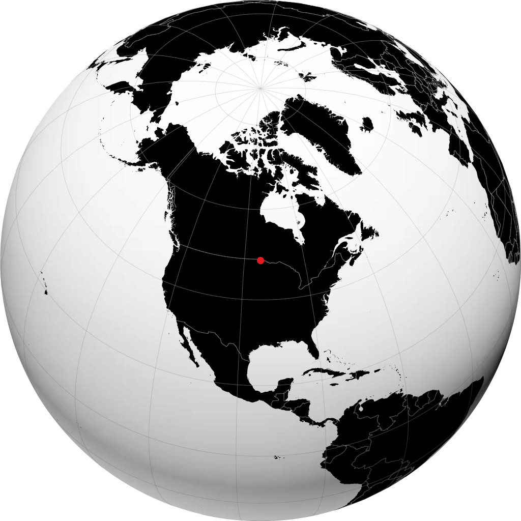 Baudette sur le globe
