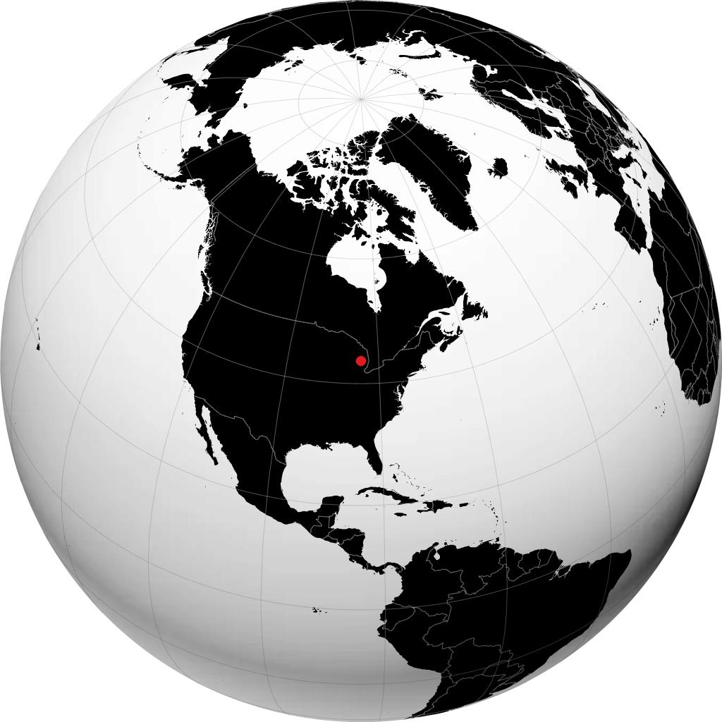 Bay City sur le globe