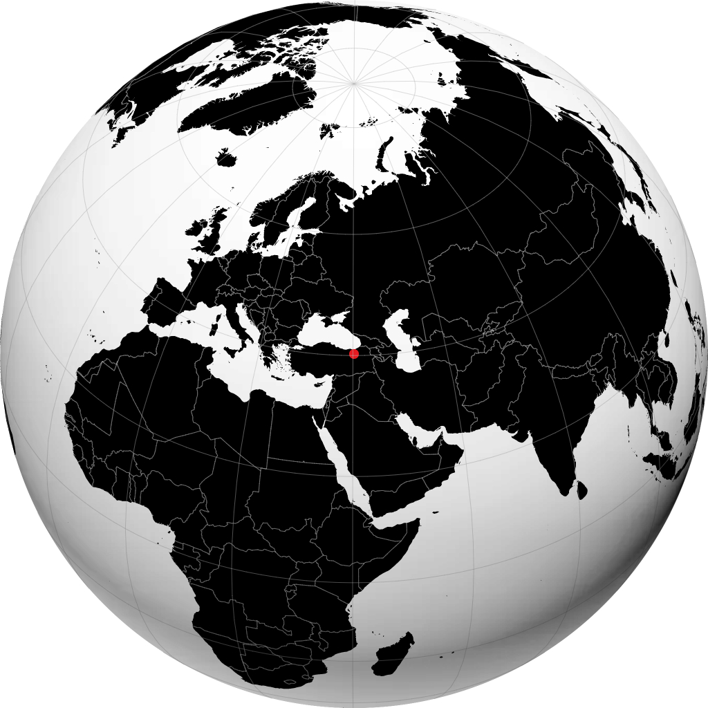Bayburt sur le globe