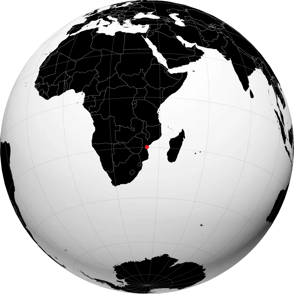 Beira sur le globe
