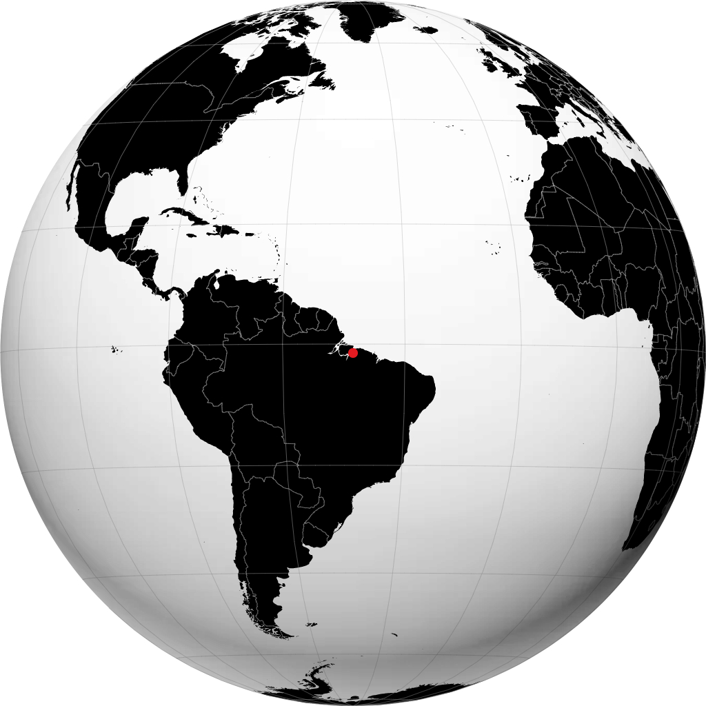 Belém sur le globe
