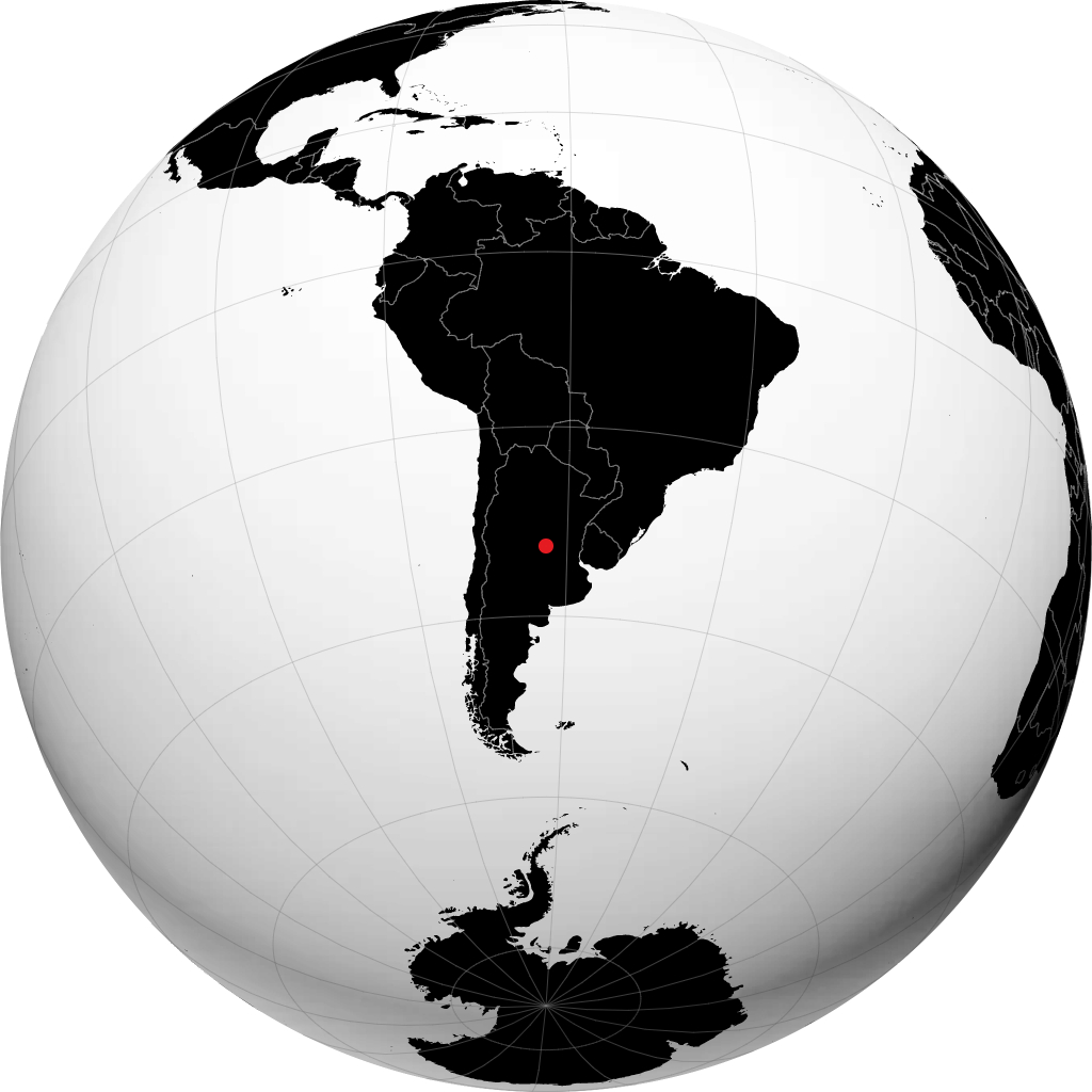 Bell Ville sur le globe