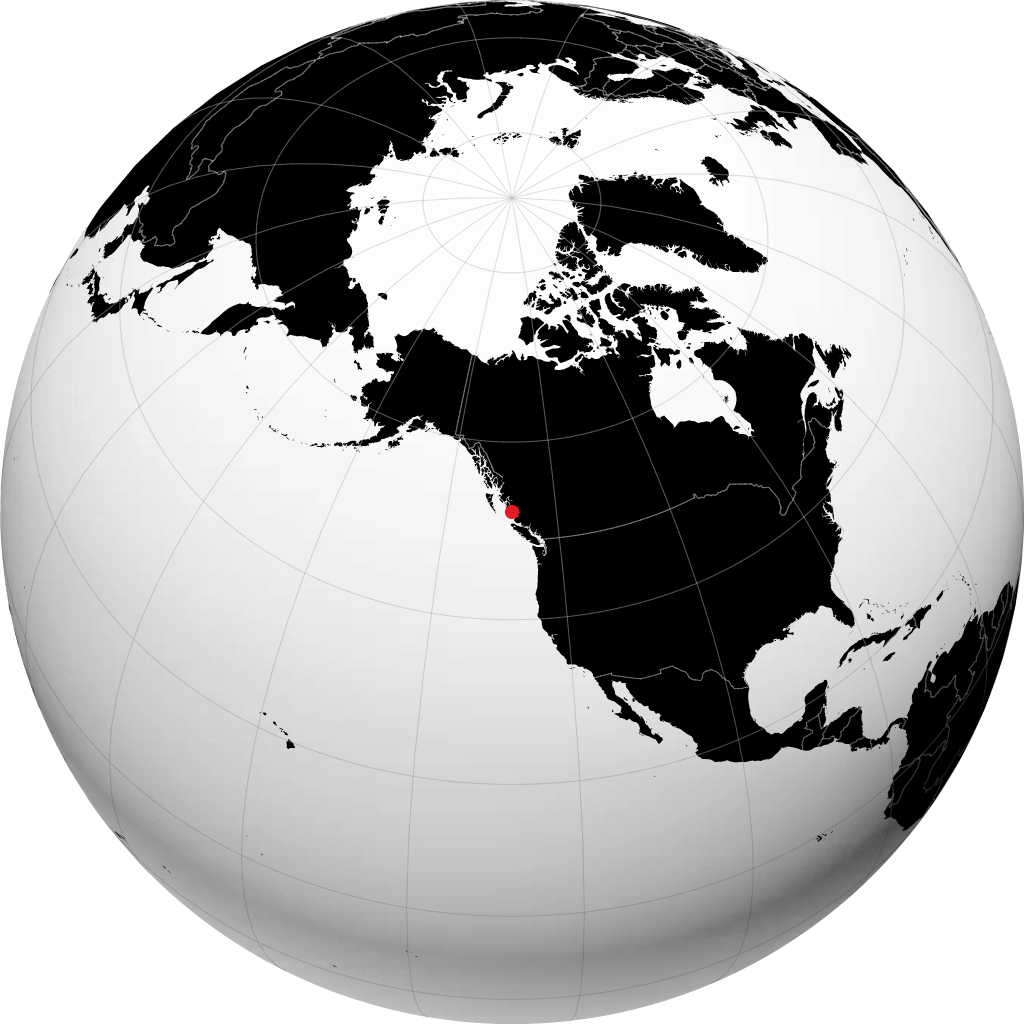 Bella Bella sur le globe