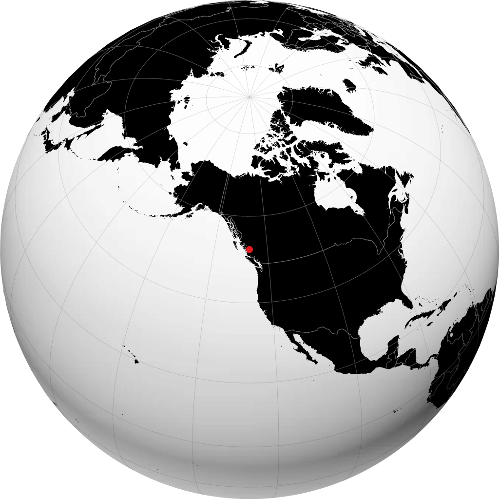 Bella Coola sur le globe