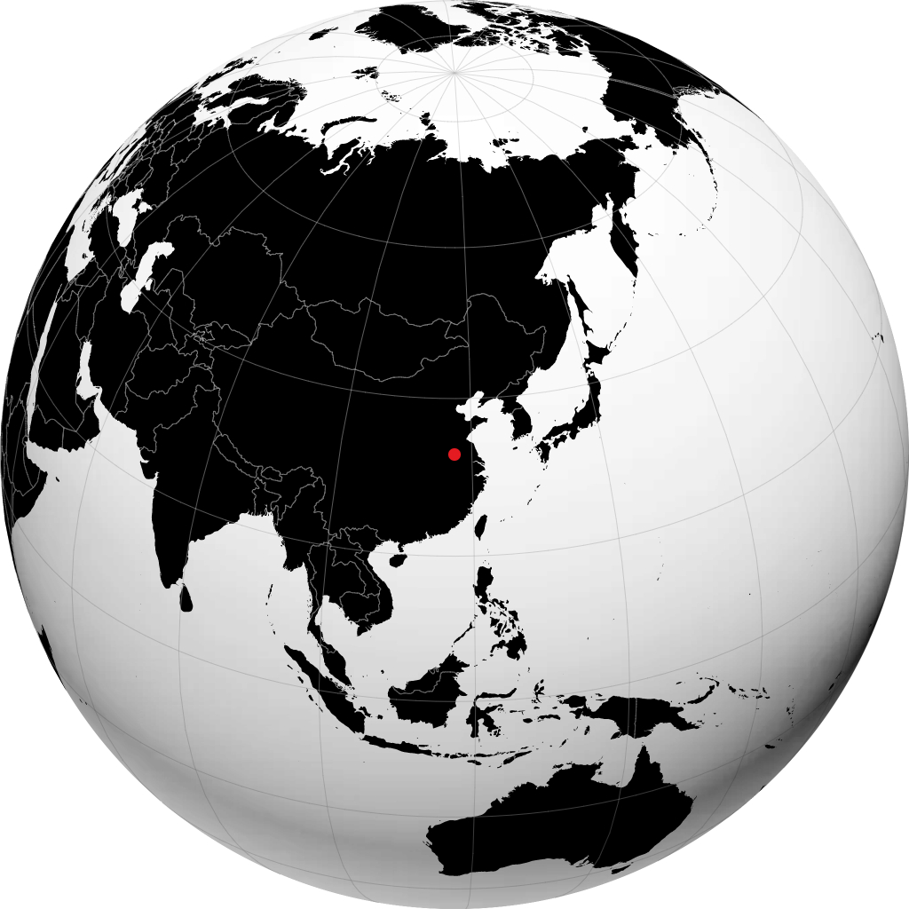 Bengbu sur le globe