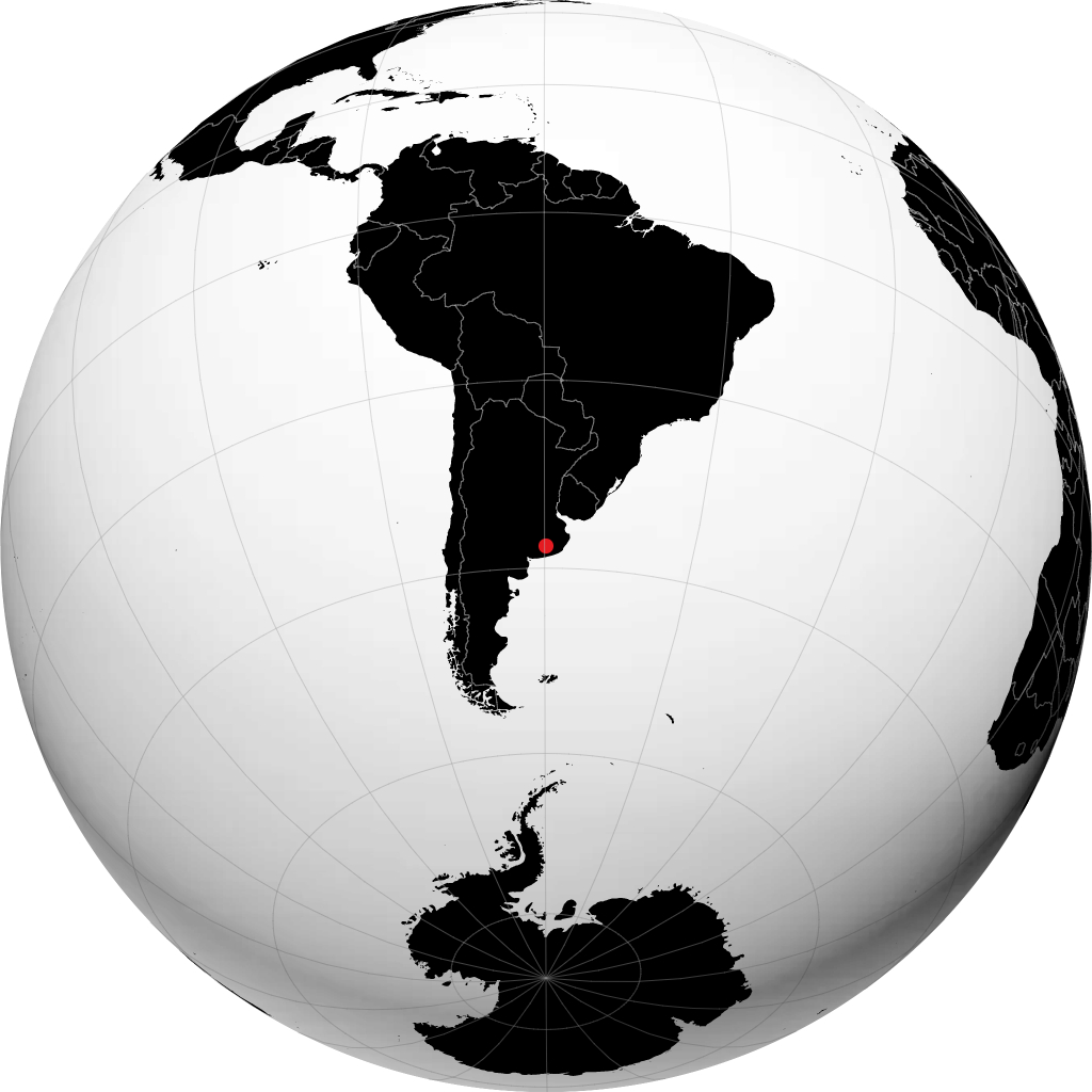 Benito Juárez sur le globe