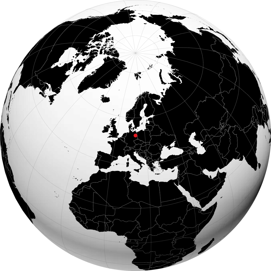 Berlin sur le globe