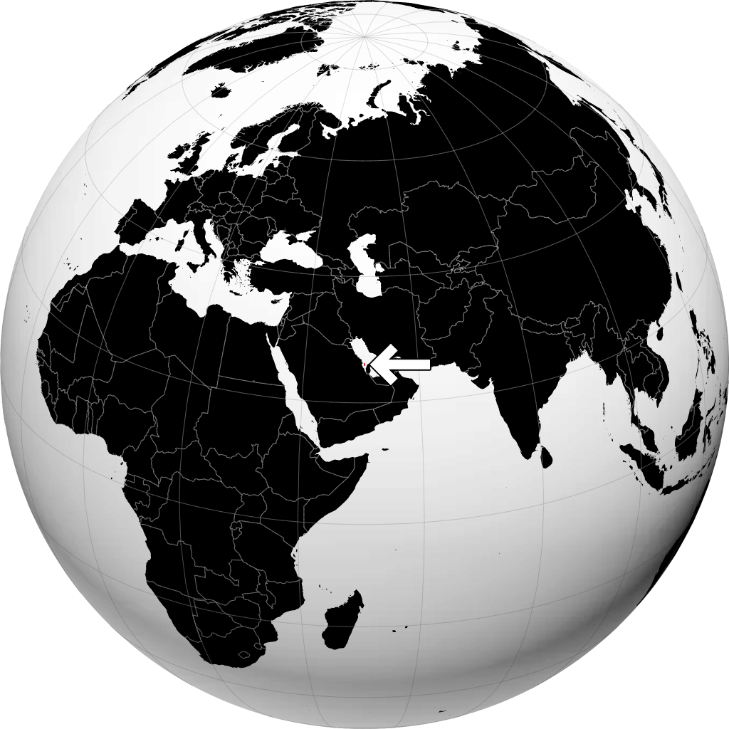 Bahreïn sur le globe