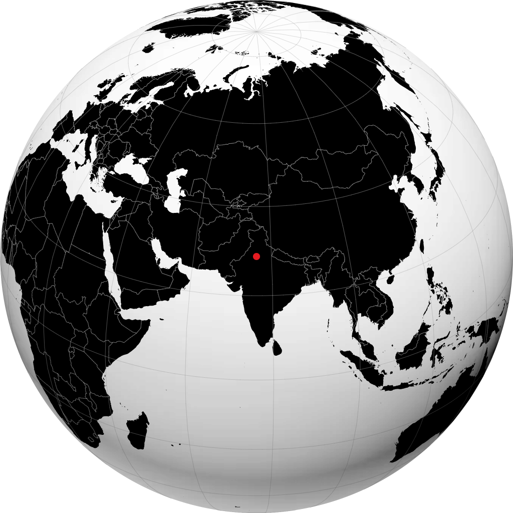 Bhiwani sur le globe