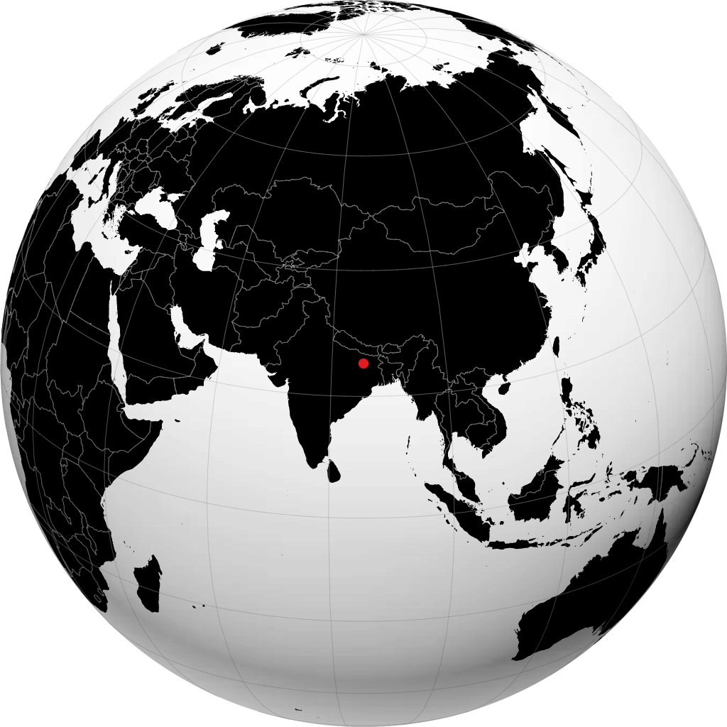 Bihar Sharif sur le globe