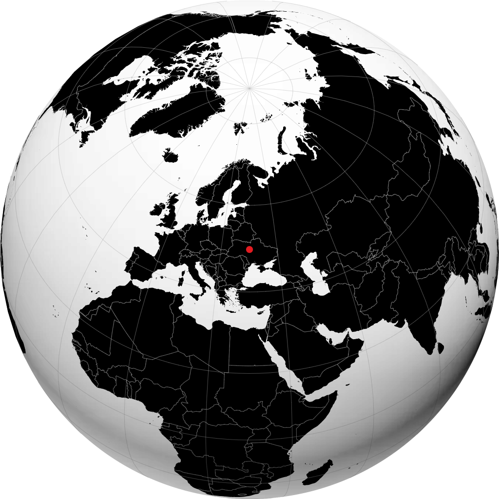 Bila Tserkva sur le globe