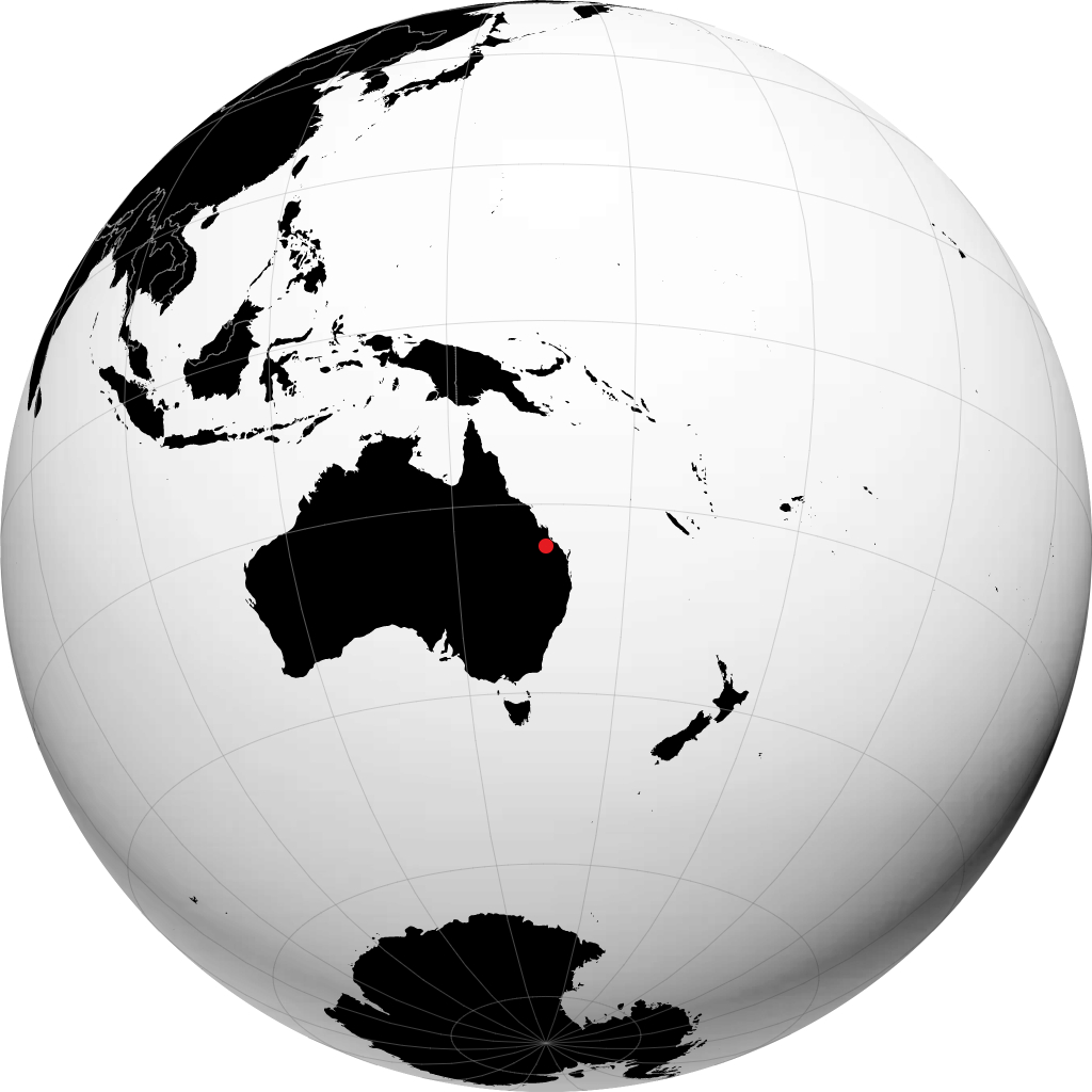 Biloela sur le globe