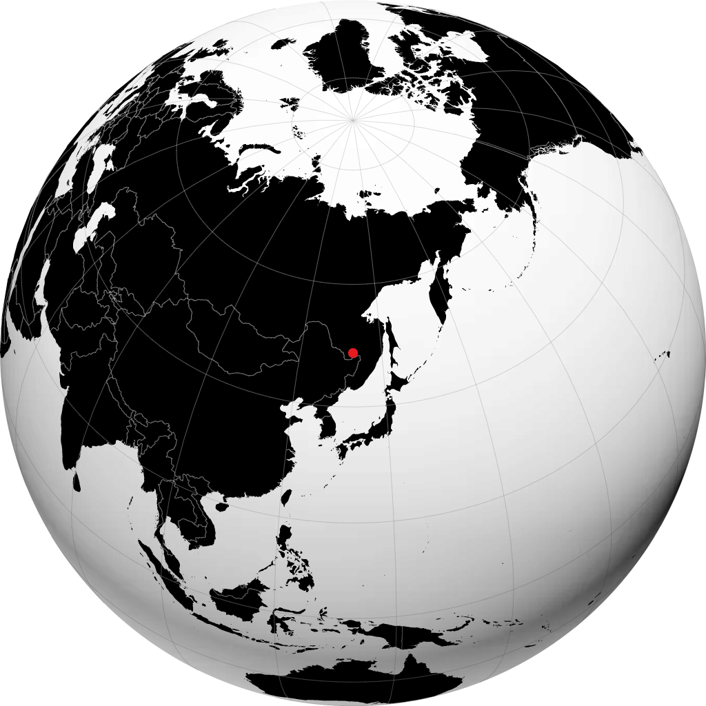 Birobidzhan sur le globe