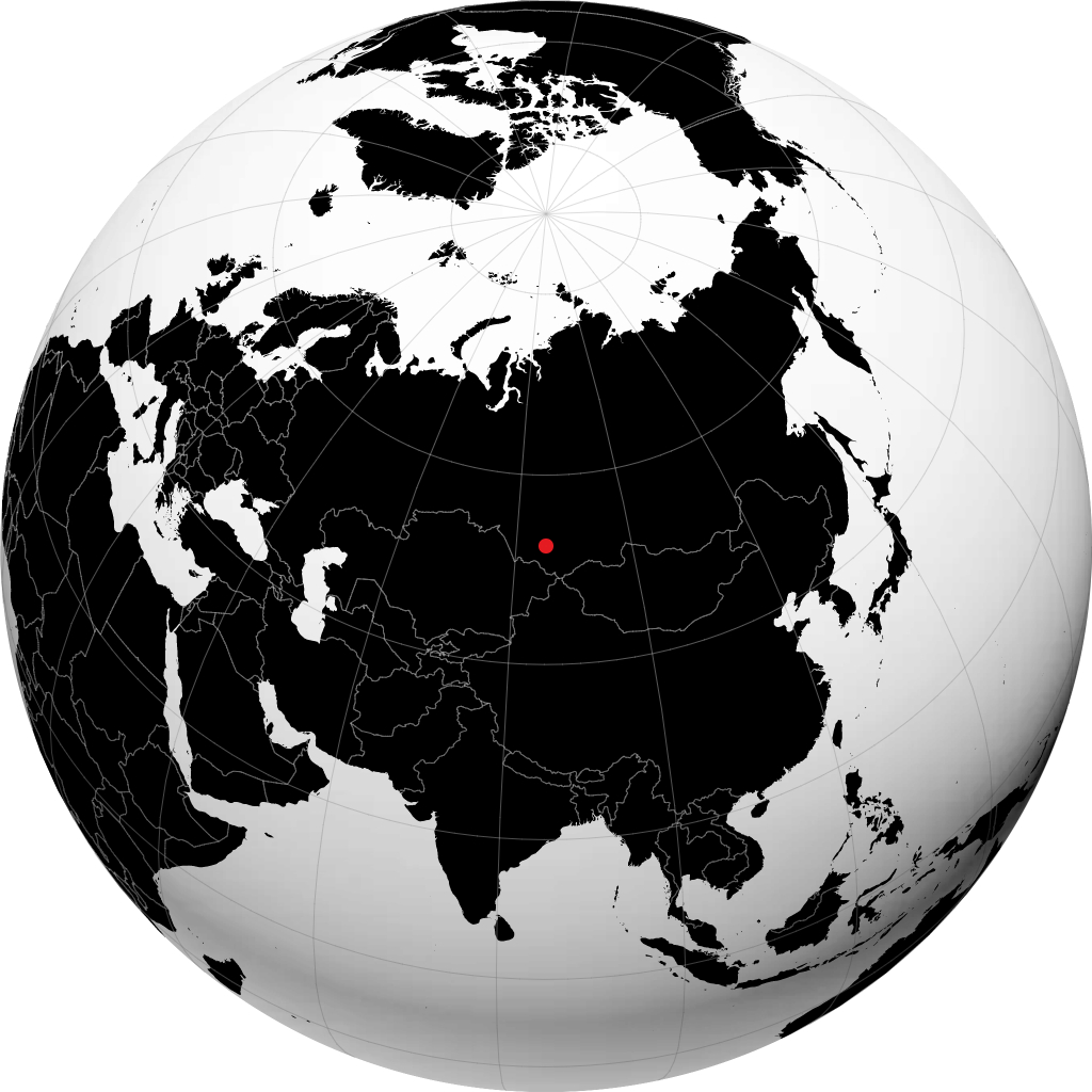 Biysk sur le globe
