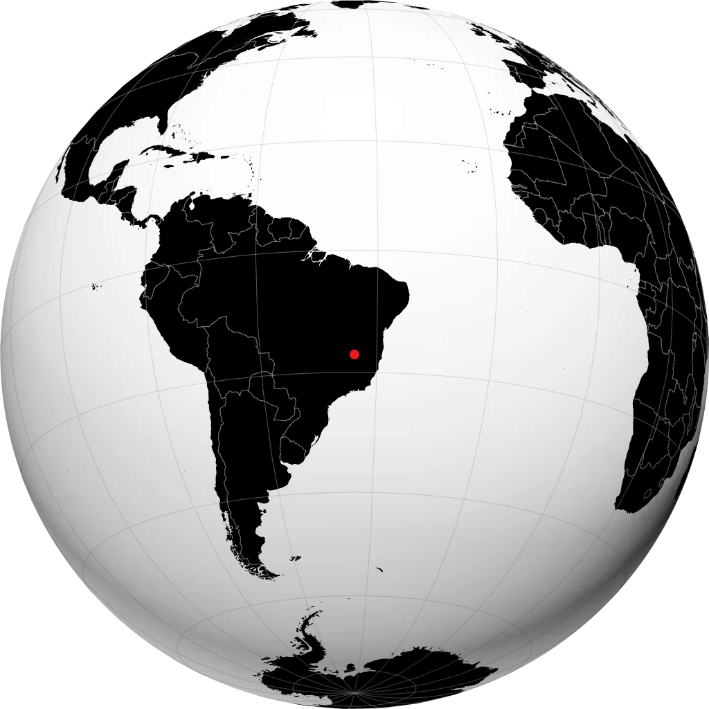 Bocaiuva sur le globe