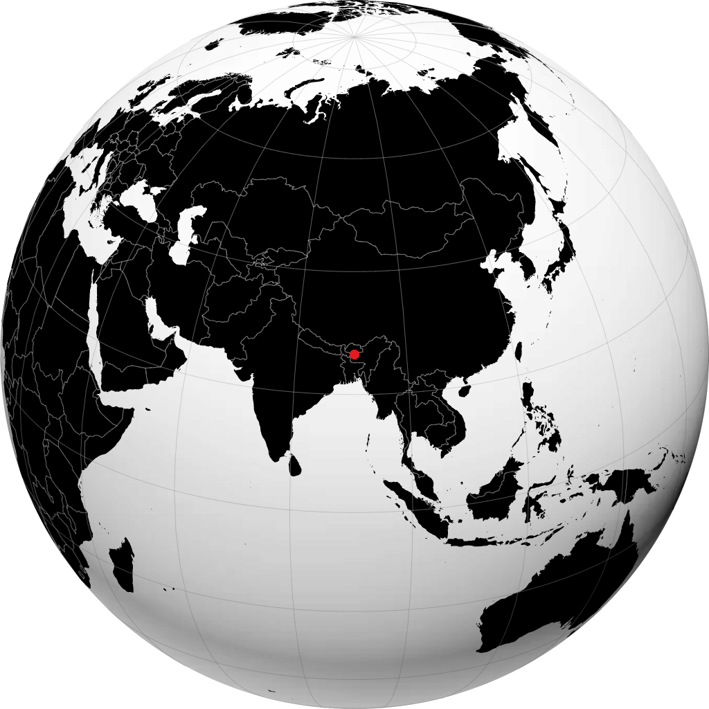 Bongaigaon sur le globe