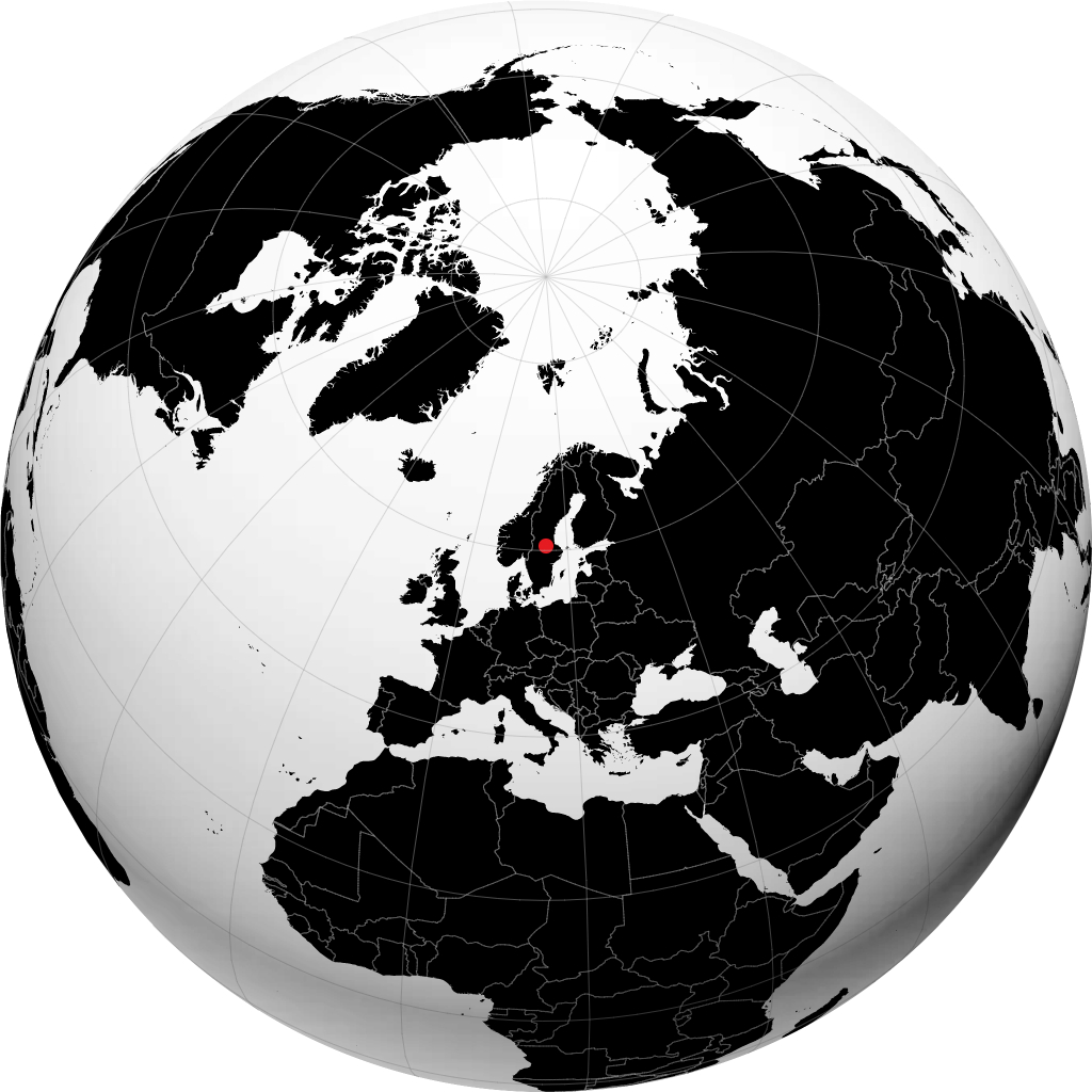 Borlänge sur le globe