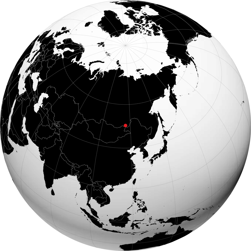 Borzya sur le globe