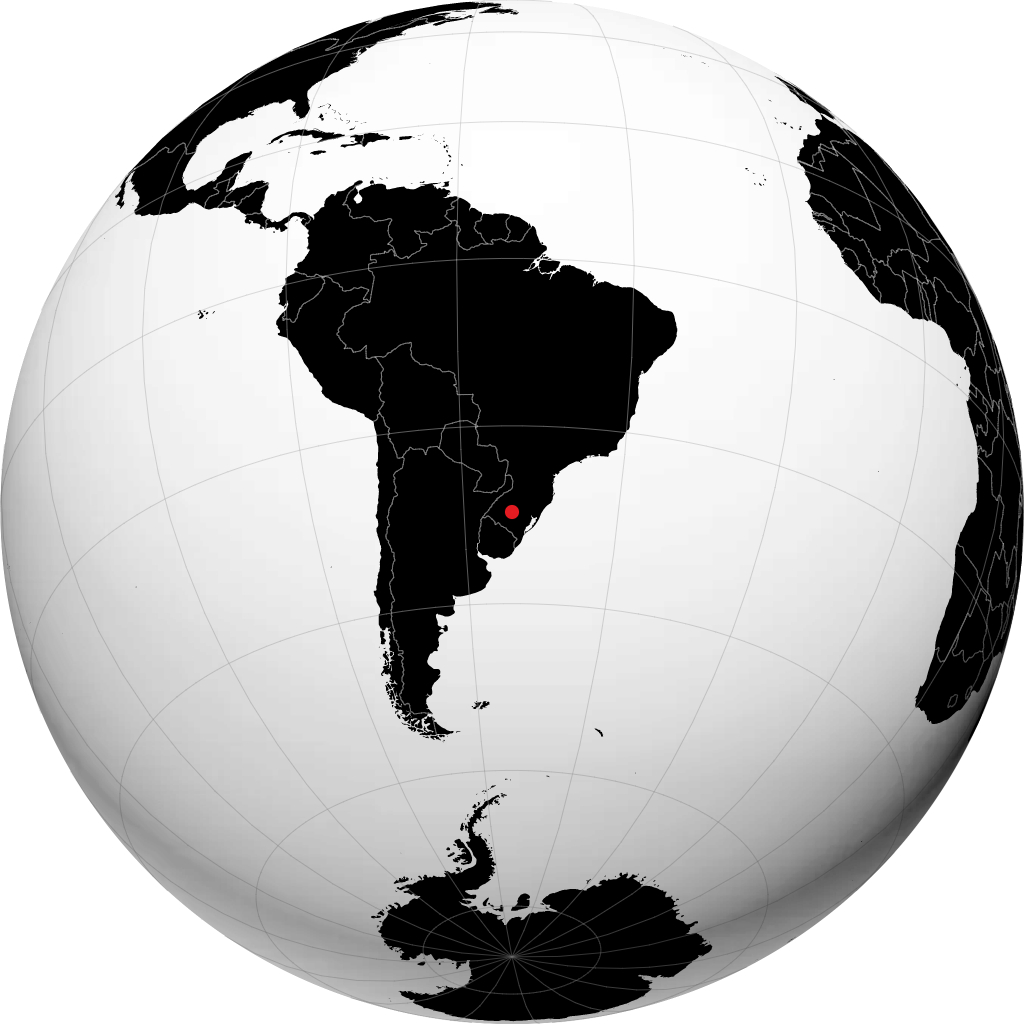 Santa Maria sur le globe