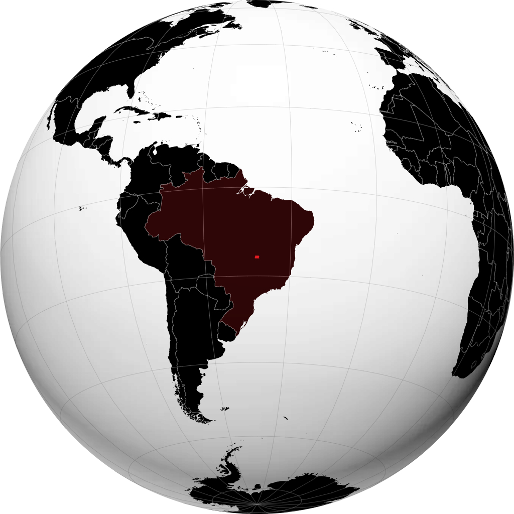 District fédéral sur le globe