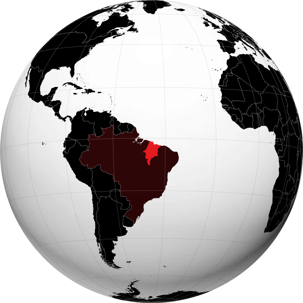 État du Maranhão sur le globe