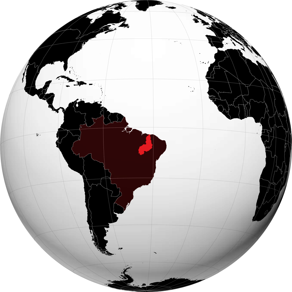 État du Piauí sur le globe