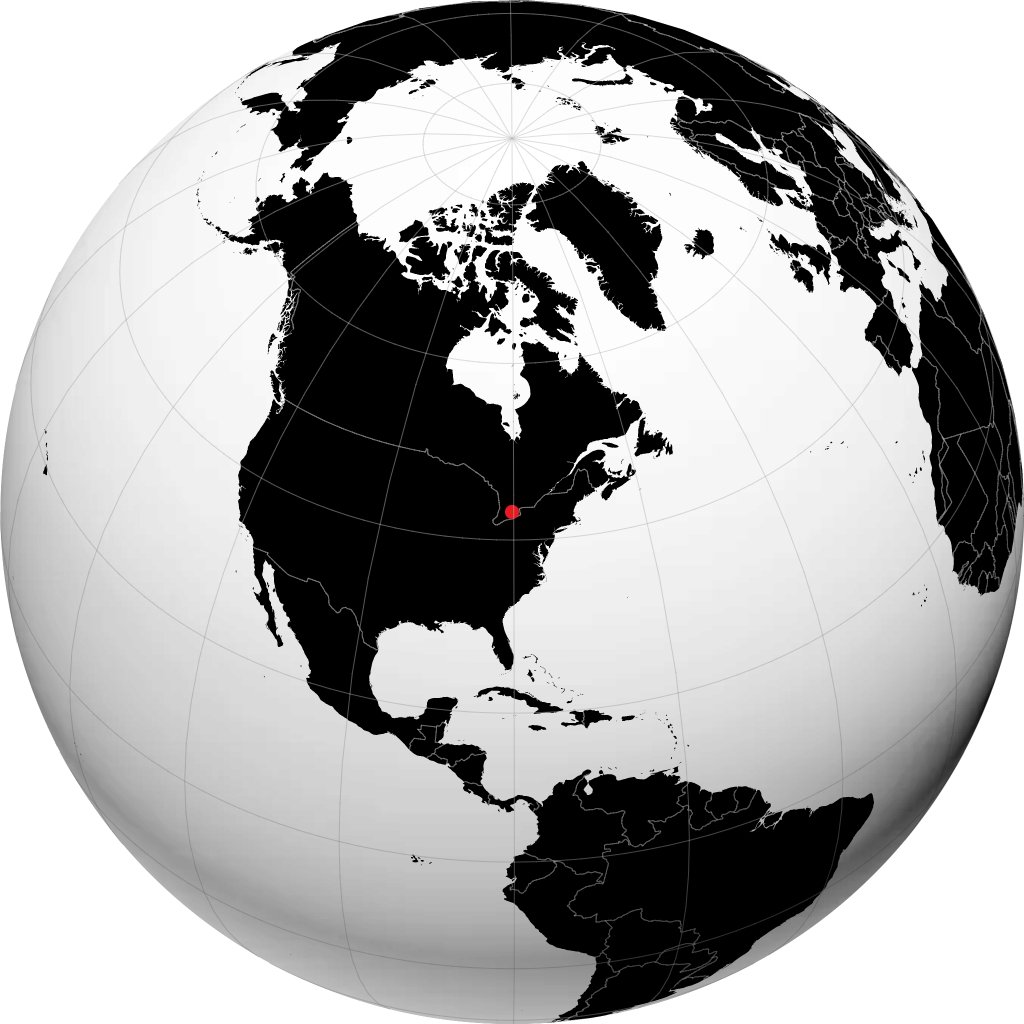 Brantford sur le globe