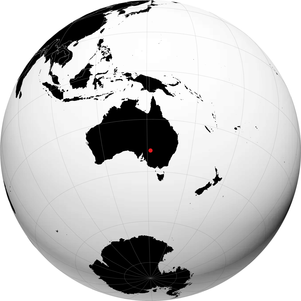 Broken Hill sur le globe
