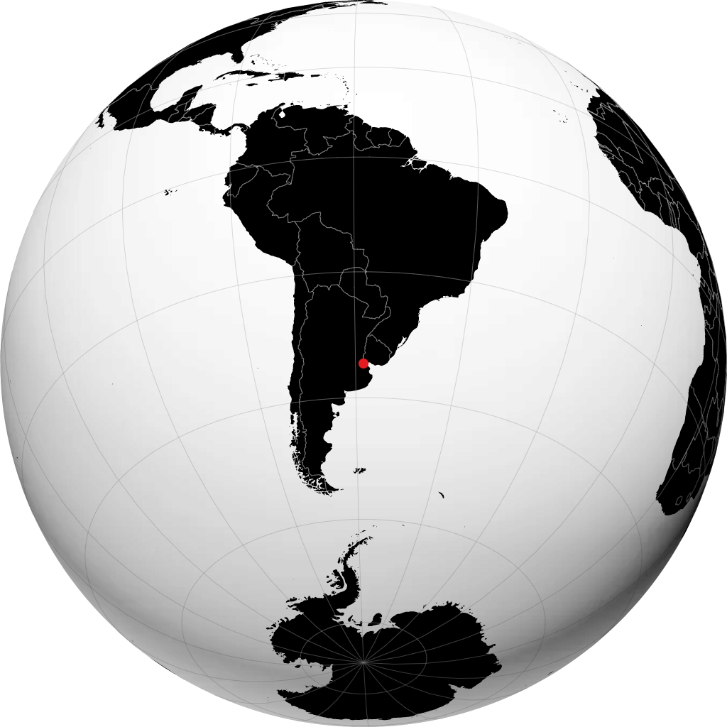 Buenos Aires sur le globe