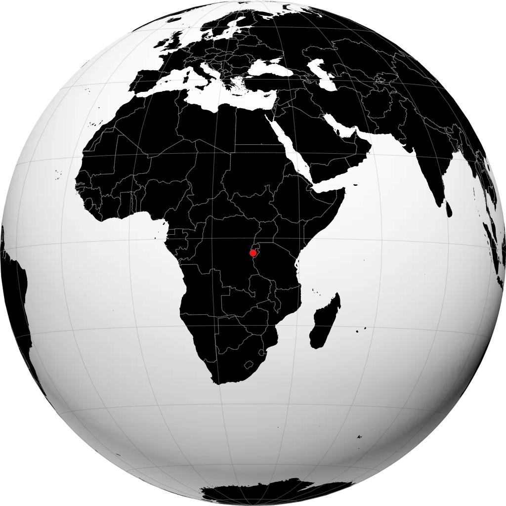 Buyumbura sur le globe