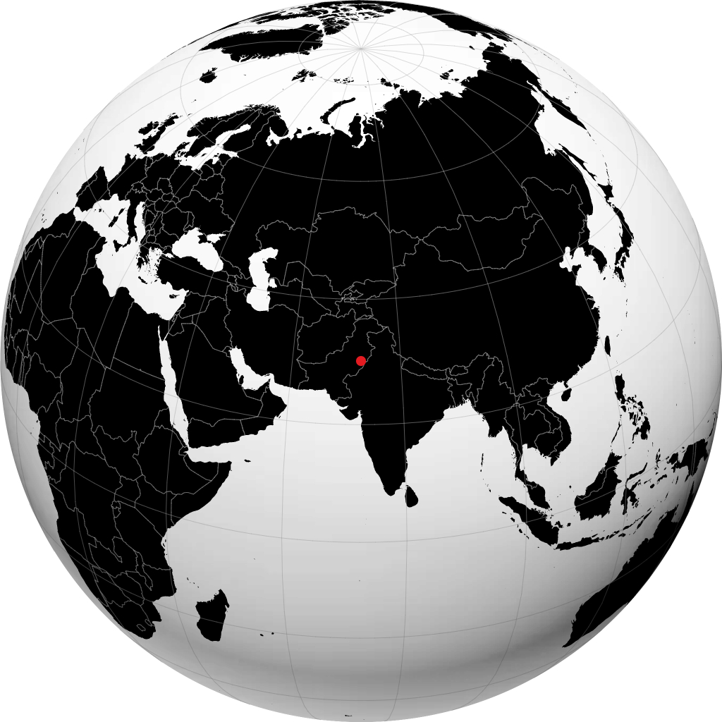 Burewala sur le globe