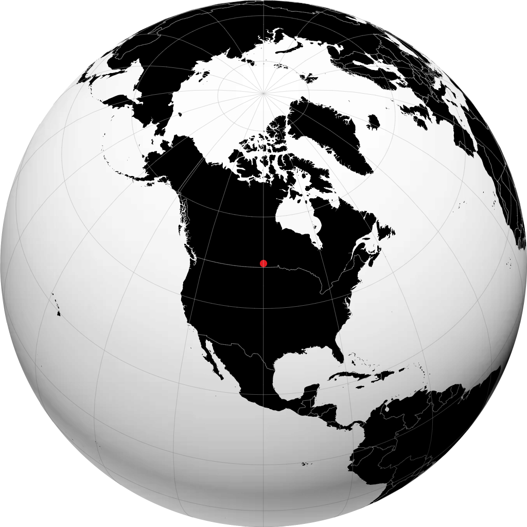 Brandon sur le globe