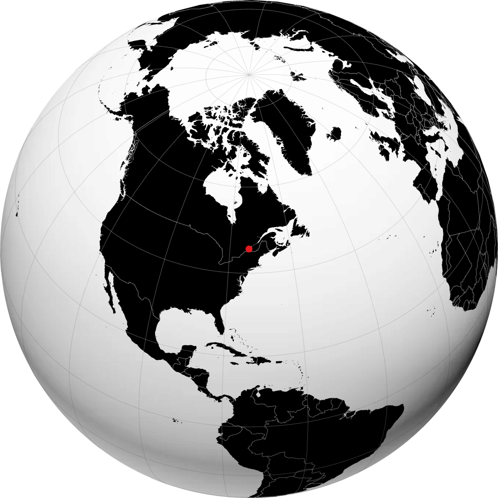 Laval sur le globe