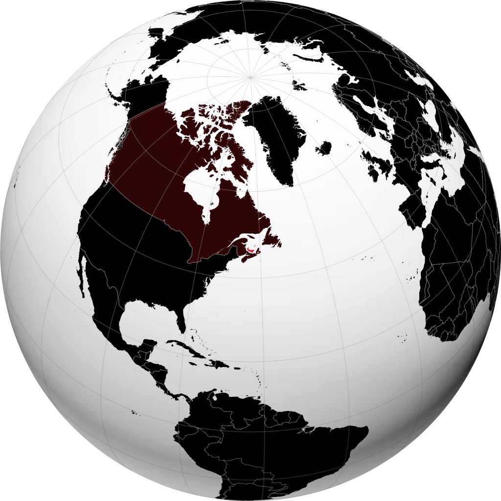 Île-du-Prince-Édouard sur le globe