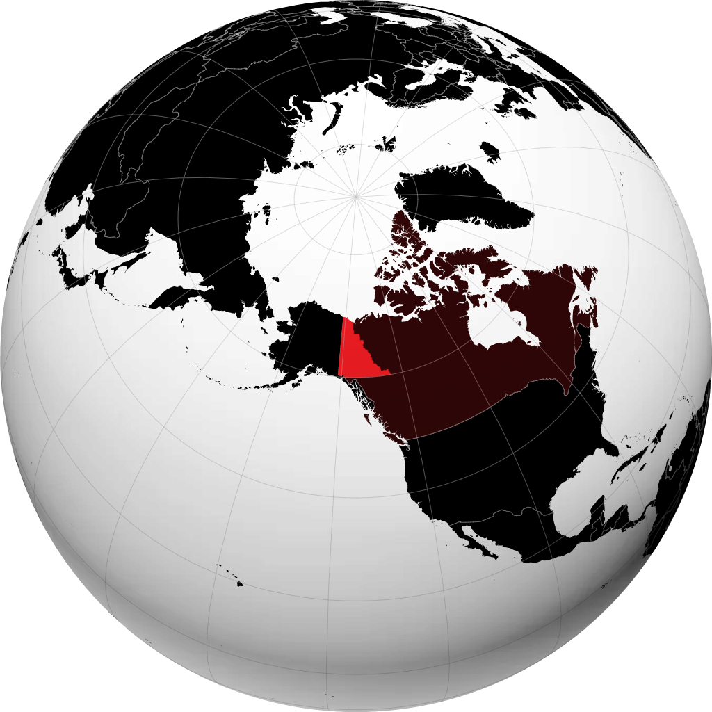Yukon sur le globe