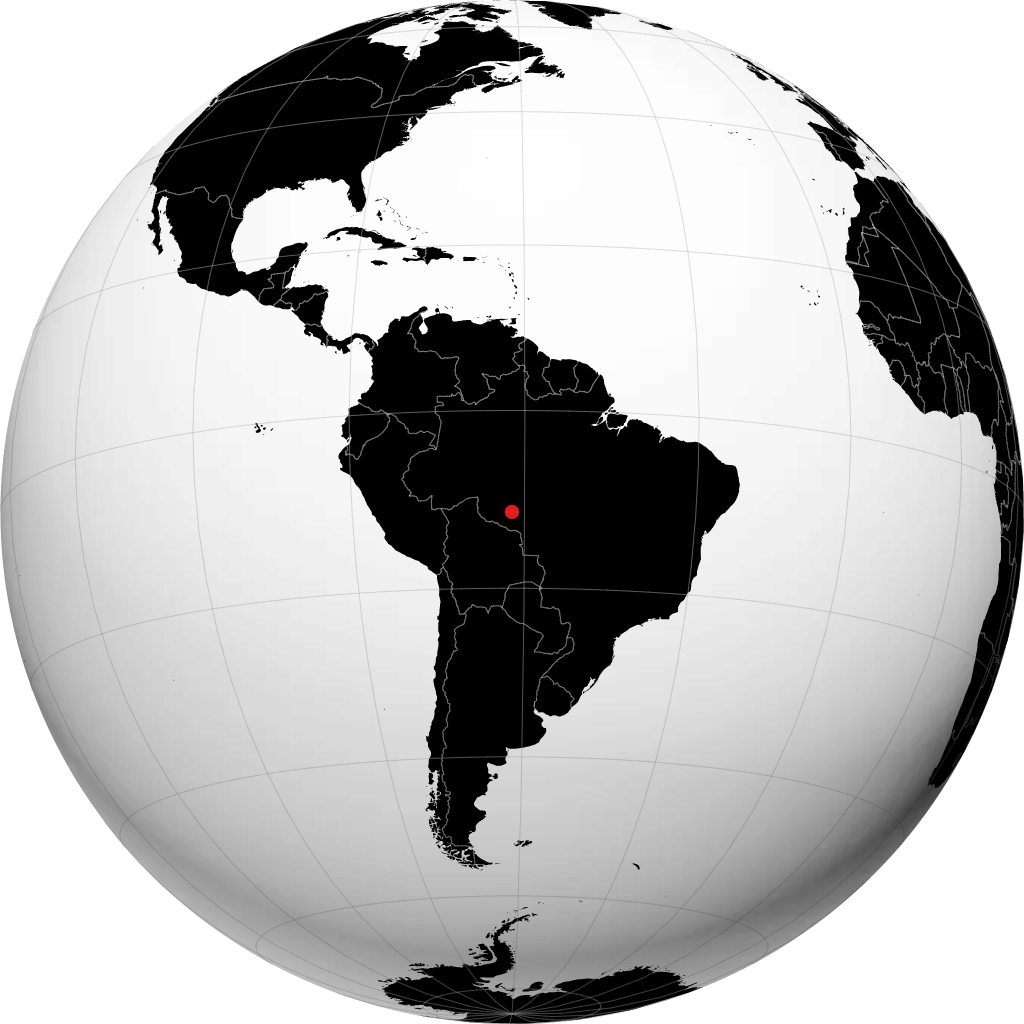 Cacoal sur le globe