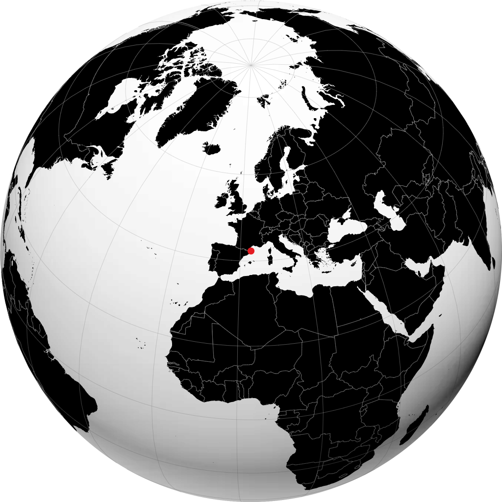 Cadaqués sur le globe