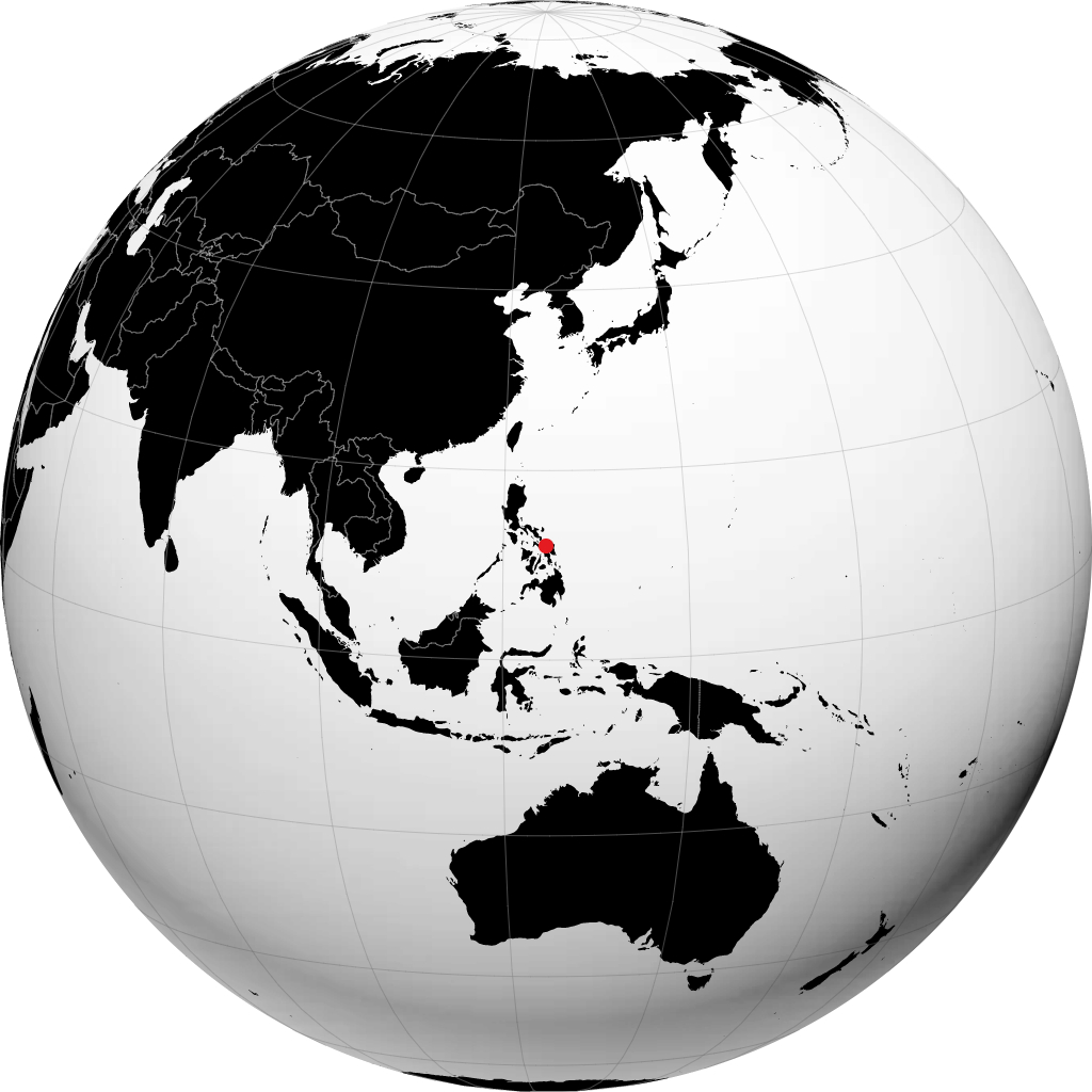 Calbayog sur le globe