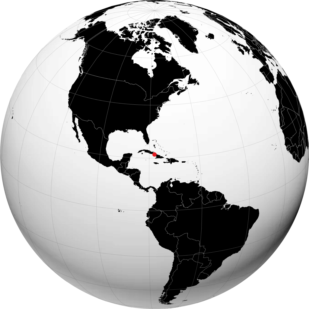 Camagüey sur le globe