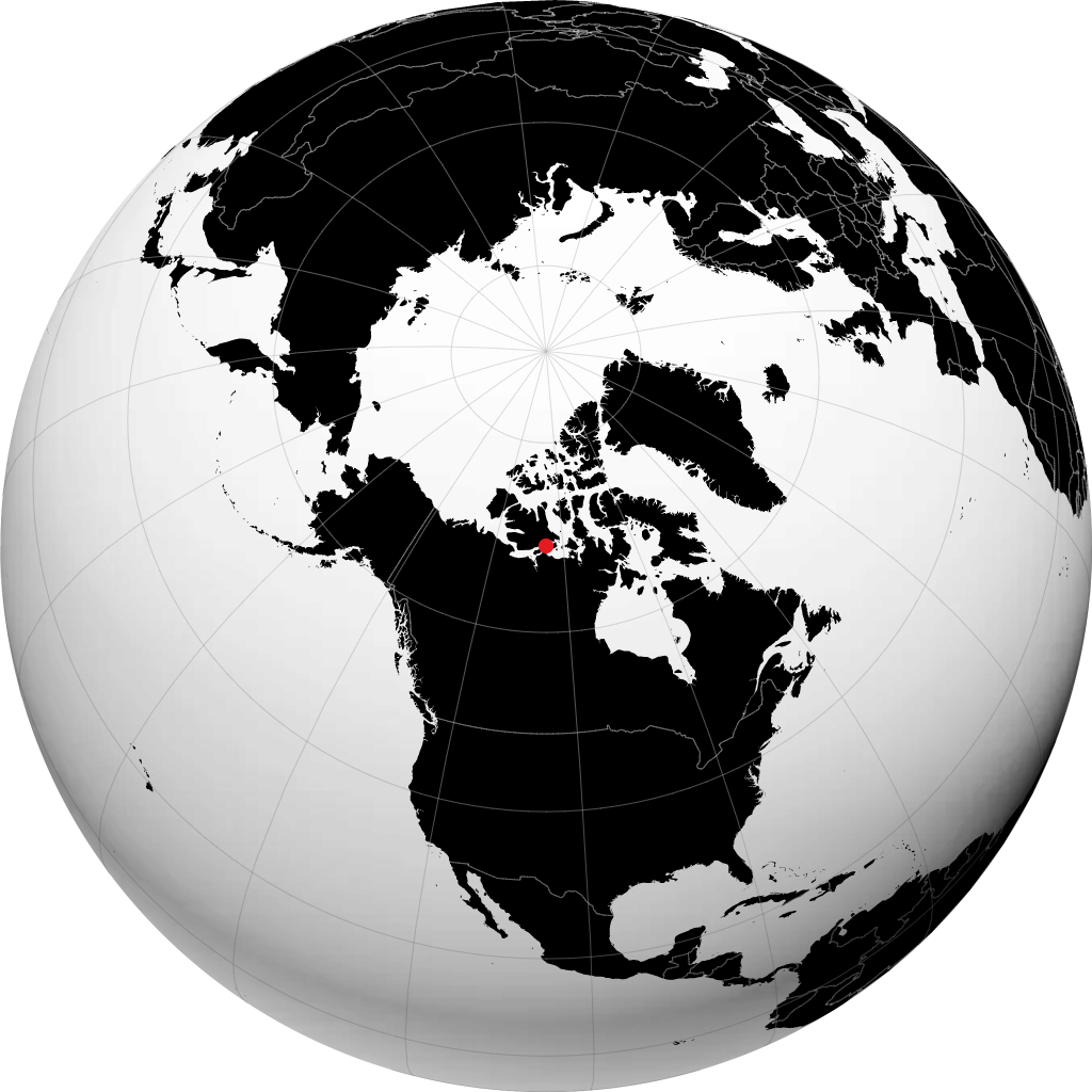 Cambridge Bay sur le globe
