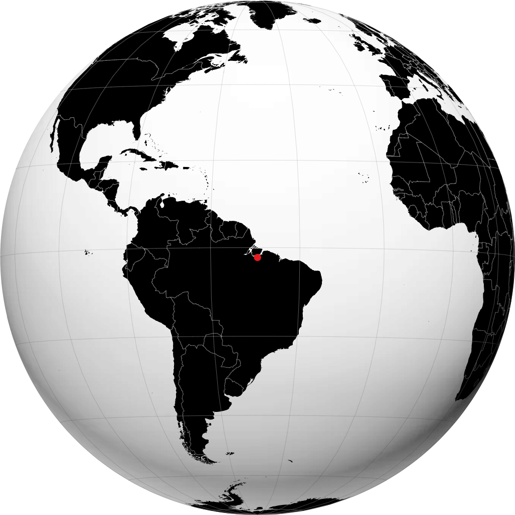 Cametá sur le globe